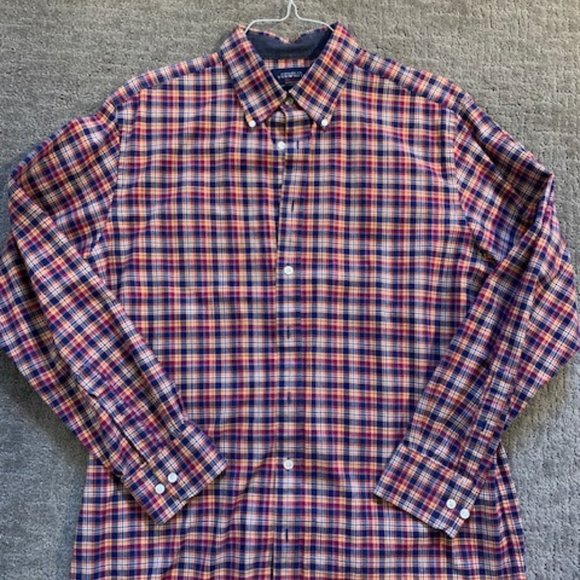 Charles Tyrwhitt Plaid Button Down Shirt - Classic Fit - L - Picture 1 of 3